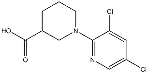 1-(3,5-dichloropyridin-2-yl)piperidine-3-carboxylic acid 结构式