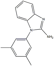 1-(3,5-dimethylphenyl)-1H-1,3-benzodiazol-2-amine 结构式