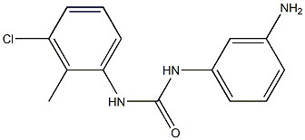 1-(3-aminophenyl)-3-(3-chloro-2-methylphenyl)urea 结构式