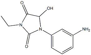 1-(3-aminophenyl)-3-ethyl-5-hydroxyimidazolidine-2,4-dione 结构式