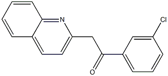 1-(3-chlorophenyl)-2-(quinolin-2-yl)ethan-1-one 结构式