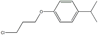 1-(3-chloropropoxy)-4-(propan-2-yl)benzene 结构式