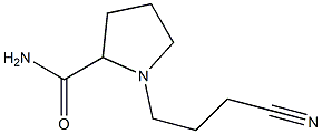 1-(3-cyanopropyl)pyrrolidine-2-carboxamide 结构式