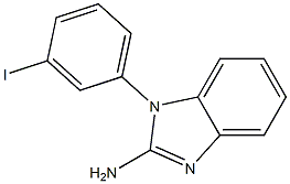1-(3-iodophenyl)-1H-1,3-benzodiazol-2-amine 结构式