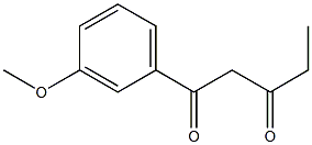 1-(3-methoxyphenyl)pentane-1,3-dione 结构式