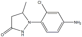 1-(4-amino-2-chlorophenyl)-5-methylpyrazolidin-3-one 结构式