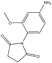 1-(4-amino-2-methoxyphenyl)pyrrolidine-2,5-dione 结构式