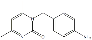 1-(4-aminobenzyl)-4,6-dimethylpyrimidin-2(1H)-one 结构式