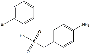 1-(4-aminophenyl)-N-(2-bromophenyl)methanesulfonamide 结构式