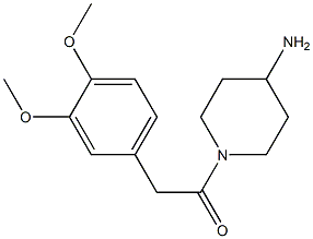 1-(4-aminopiperidin-1-yl)-2-(3,4-dimethoxyphenyl)ethan-1-one 结构式