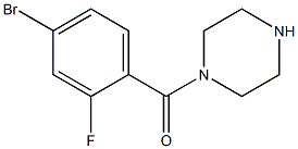 1-(4-bromo-2-fluorobenzoyl)piperazine 结构式