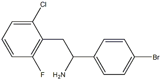 1-(4-bromophenyl)-2-(2-chloro-6-fluorophenyl)ethan-1-amine 结构式