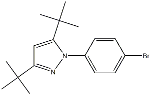 1-(4-bromophenyl)-3,5-di-tert-butyl-1H-pyrazole 结构式