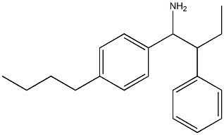 1-(4-butylphenyl)-2-phenylbutan-1-amine 结构式