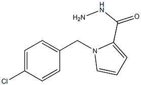 1-(4-chlorobenzyl)-1H-pyrrole-2-carbohydrazide 结构式