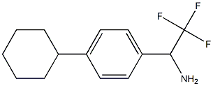 1-(4-cyclohexylphenyl)-2,2,2-trifluoroethan-1-amine 结构式