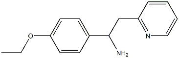 1-(4-ethoxyphenyl)-2-(pyridin-2-yl)ethan-1-amine 结构式