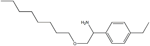 1-(4-ethylphenyl)-2-(octyloxy)ethan-1-amine 结构式