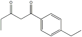 1-(4-ethylphenyl)pentane-1,3-dione 结构式