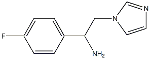 1-(4-fluorophenyl)-2-(1H-imidazol-1-yl)ethanamine 结构式