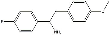 1-(4-fluorophenyl)-2-(4-methoxyphenyl)ethanamine 结构式