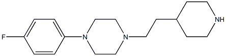1-(4-fluorophenyl)-4-[2-(piperidin-4-yl)ethyl]piperazine 结构式