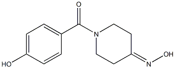 1-(4-hydroxybenzoyl)piperidin-4-one oxime 结构式