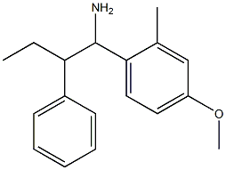 1-(4-methoxy-2-methylphenyl)-2-phenylbutan-1-amine 结构式