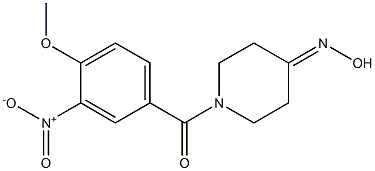 1-(4-methoxy-3-nitrobenzoyl)piperidin-4-one oxime 结构式