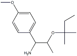 1-(4-methoxyphenyl)-2-[(2-methylbutan-2-yl)oxy]propan-1-amine 结构式