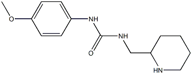 1-(4-methoxyphenyl)-3-(piperidin-2-ylmethyl)urea 结构式
