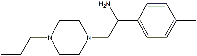 1-(4-methylphenyl)-2-(4-propylpiperazin-1-yl)ethanamine 结构式