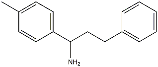 1-(4-methylphenyl)-3-phenylpropan-1-amine 结构式