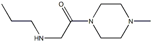 1-(4-methylpiperazin-1-yl)-2-(propylamino)ethan-1-one 结构式