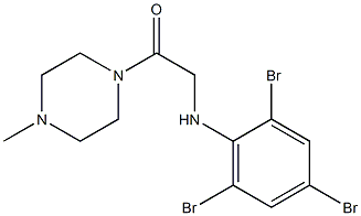 1-(4-methylpiperazin-1-yl)-2-[(2,4,6-tribromophenyl)amino]ethan-1-one 结构式