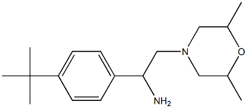 1-(4-tert-Butyl-phenyl)-2-(2,6-dimethyl-morpholin-4-yl)-ethylamine 结构式
