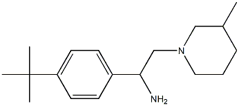 1-(4-tert-butylphenyl)-2-(3-methylpiperidin-1-yl)ethan-1-amine 结构式