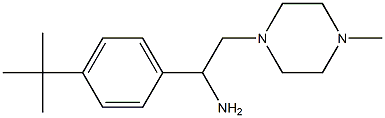 1-(4-tert-butylphenyl)-2-(4-methylpiperazin-1-yl)ethanamine 结构式