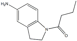 1-(5-amino-2,3-dihydro-1H-indol-1-yl)butan-1-one 结构式