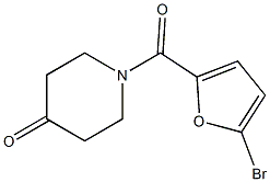 1-(5-bromo-2-furoyl)piperidin-4-one 结构式