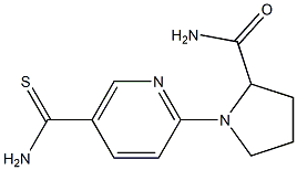 1-(5-carbamothioylpyridin-2-yl)pyrrolidine-2-carboxamide 结构式