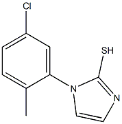 1-(5-chloro-2-methylphenyl)-1H-imidazole-2-thiol 结构式