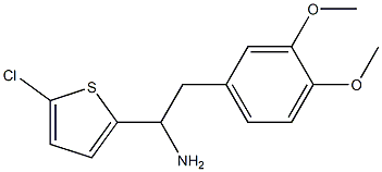 1-(5-chlorothiophen-2-yl)-2-(3,4-dimethoxyphenyl)ethan-1-amine 结构式