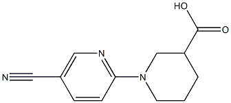 1-(5-cyanopyridin-2-yl)piperidine-3-carboxylic acid 结构式