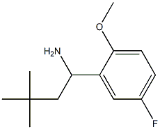 1-(5-fluoro-2-methoxyphenyl)-3,3-dimethylbutan-1-amine 结构式