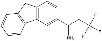 1-(9H-fluoren-3-yl)-3,3,3-trifluoropropan-1-amine 结构式