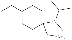 1-(aminomethyl)-4-ethyl-N-methyl-N-(propan-2-yl)cyclohexan-1-amine 结构式