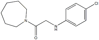 1-(azepan-1-yl)-2-[(4-chlorophenyl)amino]ethan-1-one 结构式