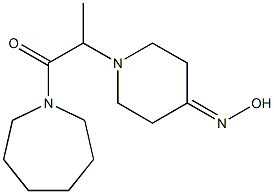 1-(azepan-1-yl)-2-[4-(hydroxyimino)piperidin-1-yl]propan-1-one 结构式