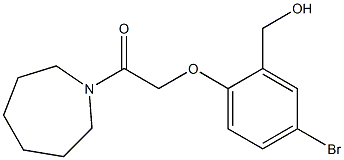 1-(azepan-1-yl)-2-[4-bromo-2-(hydroxymethyl)phenoxy]ethan-1-one 结构式